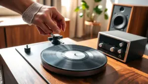 how to connect turntable to speakers