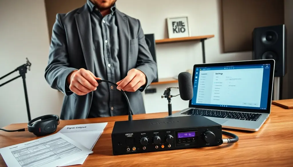 how to use an audio interface
