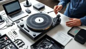 record player parts