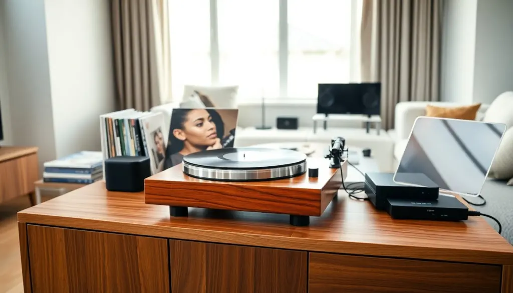 vintage style record player
